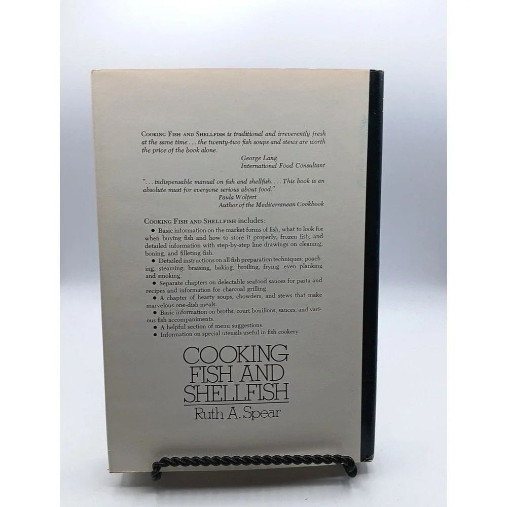 COOKING FISH AND SHELLFISH RUTH A SPEAR HARDCOVER 1st Edition HC DJ